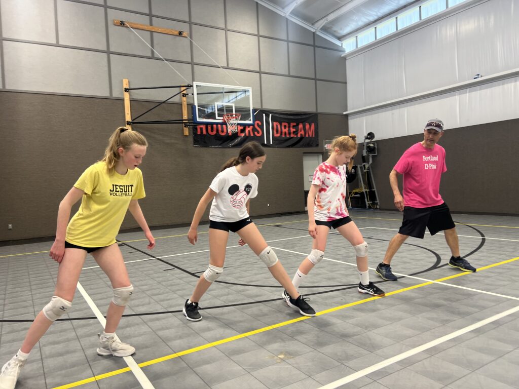 volleyball private lesson footwork training