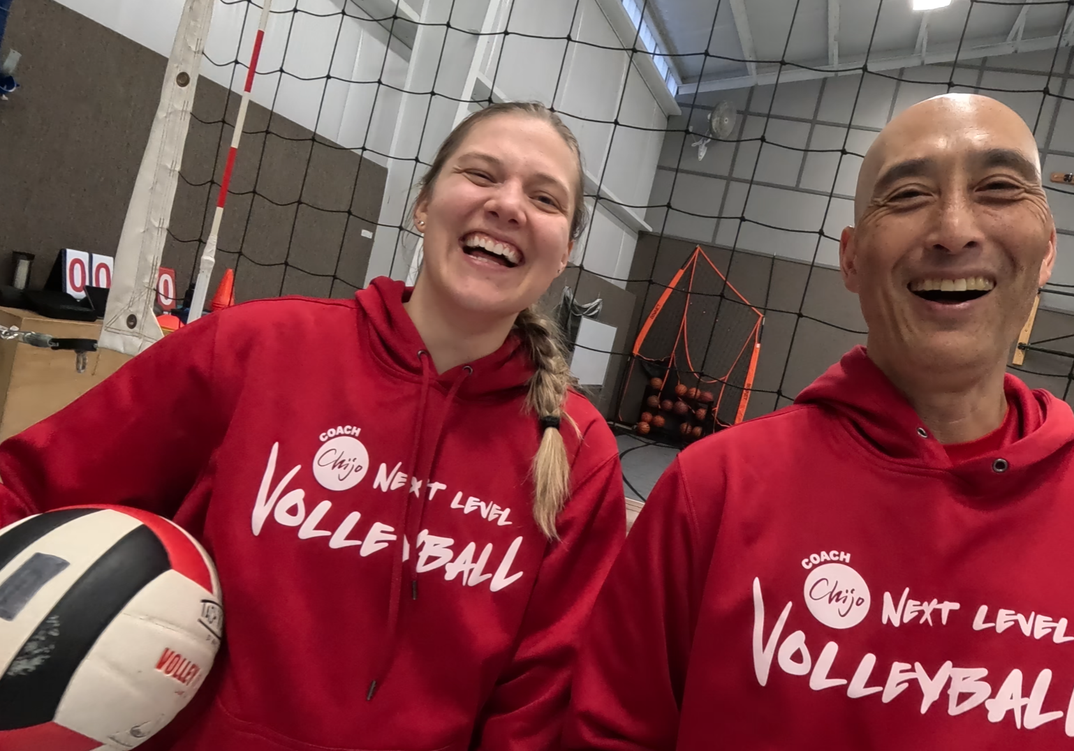 Volleyball coaches chijo and monica